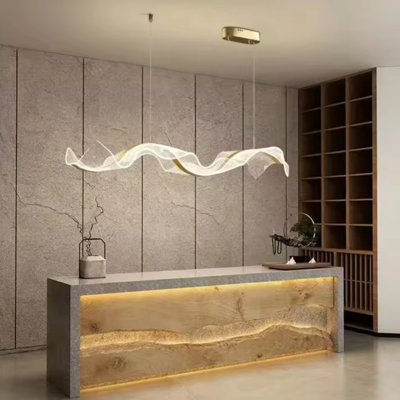  LIGHT Continuum Chandelier Light | Sculptural Acrylic Design | Dimmable LED 3000-6000K