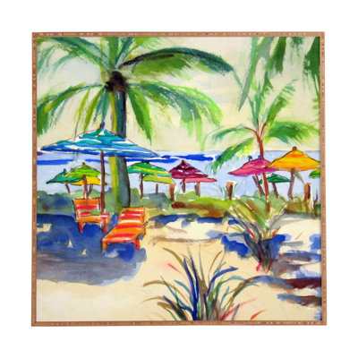 « caraïbes time », reproduction d’art encadrée