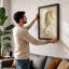 Seahorse In Profile Botanical - Print-136662921-136662916