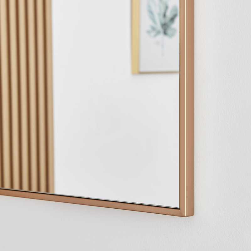 Miroir mural Alcantera, 39,4 po x 26 po, Cuivre