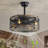 20 Inch Caged Ceiling Fan With Lights
