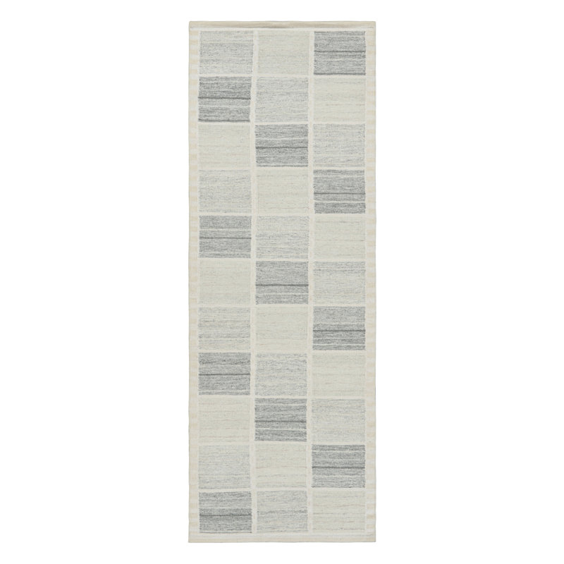 Scandinavian Wool Geometric Area Rug, Rectangle 14' x 20'