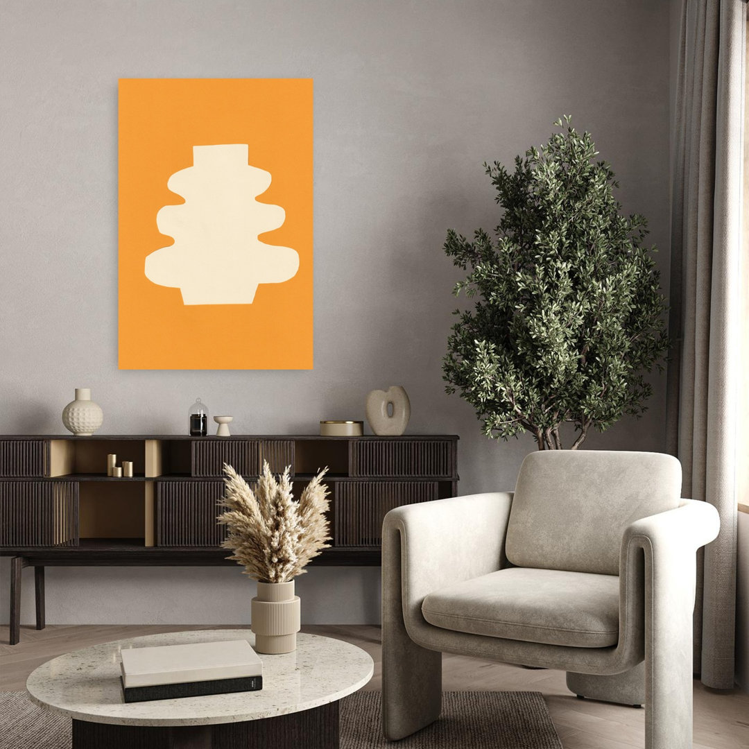 Modern Organic Shape Abstract Contemporary Geometric Wall Art Print