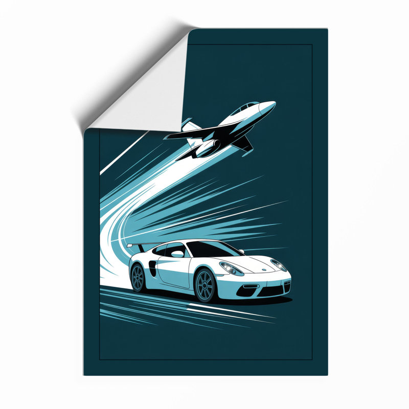 Speed and Ascent Modern - Framed Print, A1 - 84.1 x 59.4 cm, Unframed