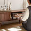 Meuble télé en bois de noyer noir-107393775