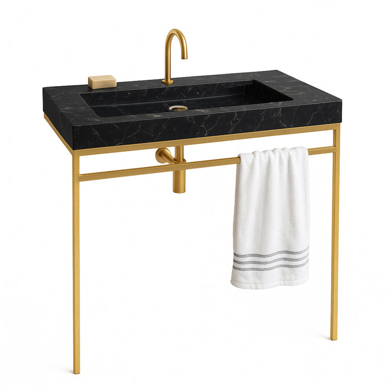 Aquastand Sink Stand Only, Polished Stainless Steel
