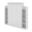 Lit escamotable double avec tablettes et DEL