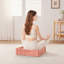 1 pièce Coussin de sol carré en chenille de polyester