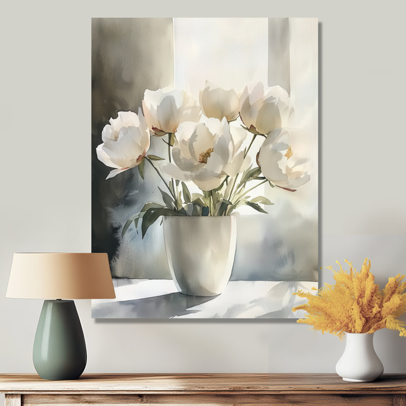 Blaisdell - Art mural floral, H 40 po x l 30 po, Toile tendue, Ne s’applique pas