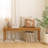Carvella Solid Wood 53'' Bench
