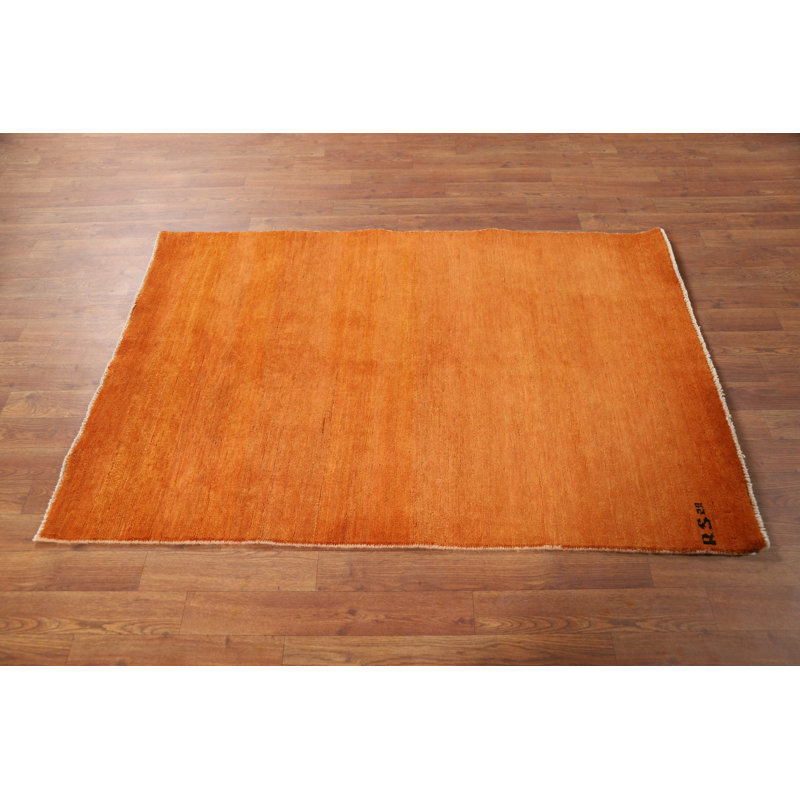 Modern Wool Gabbeh Oriental Foyer Rug 3x5