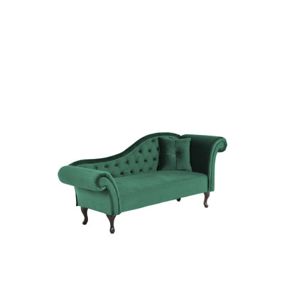 Whitlock Velvet Chaise Lounge