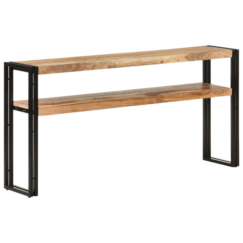 Coble Solid Wood Top Console Table, 75 H x 150 W x 30 D cm, Natural Acacia