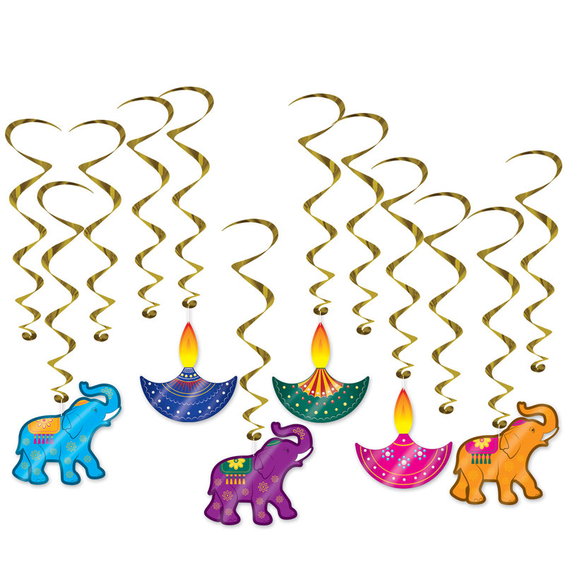 Tourbillons Diwali - 15 po - 28,5 po - paquet de 6