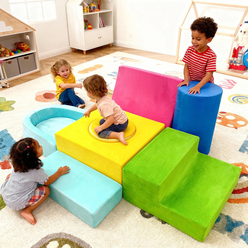 Bloc de jeu en mousse, 7 pièces
