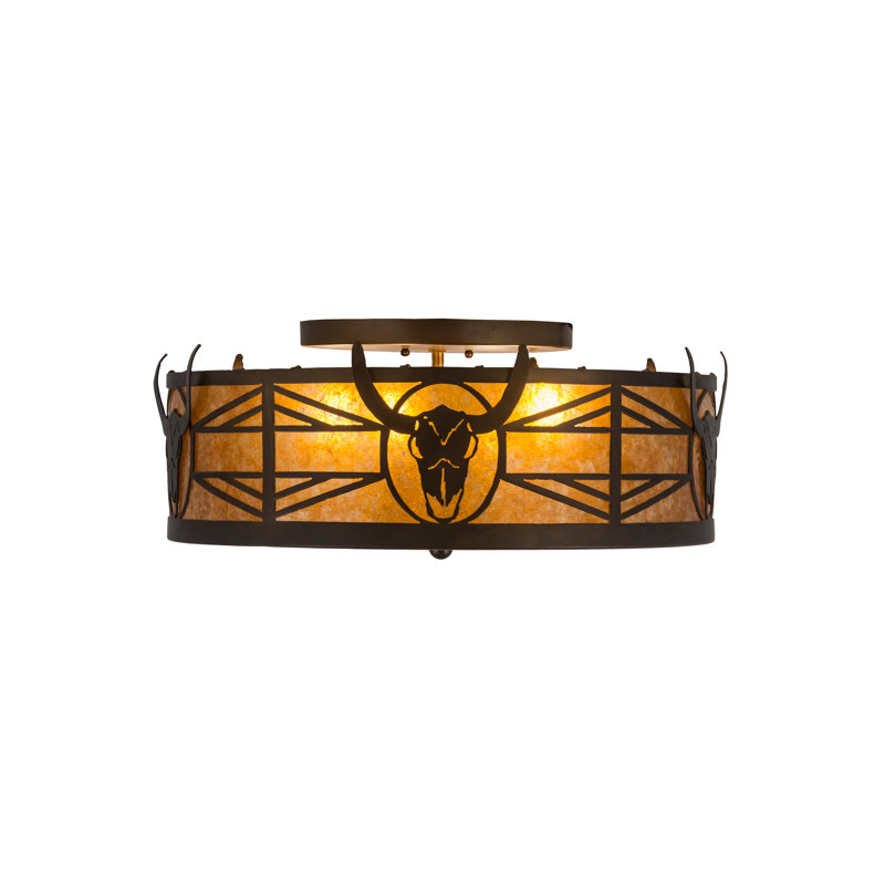 Plafonnier encastré 4 lumières unique 23 po
