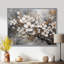 Harmonie I de cerisier blanc et gris - art mural floral pour le salon-825337162-852123816
