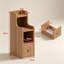 Slim Wood Nightstand with Drawer