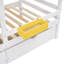 Twin Over Bunk Bed, White With Window Attribute - Solid Wood For An Attractive Bedroom Concept A Creative-130093610