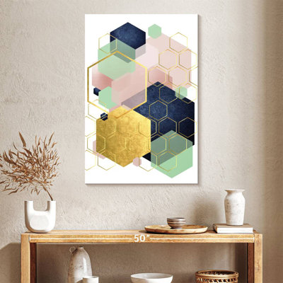 Avery fard à joues bleu marine menthe hexagonale