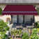 Dakota Fields 250cm W x 200cm D Fabric Cover Retractable Patio Awning