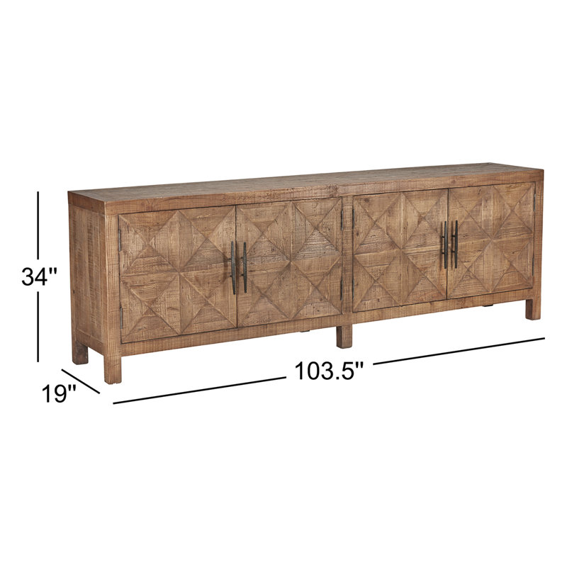 103.5'' Solid Wood Sideboard, Brown
