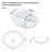 17"X15.5" White Semi-Recessed Ceramic Bathroom Sink - Countertop Vessel Design
