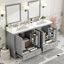Ensemble de meuble-lavabo double 60 po (séparé) 60 "-1103459824