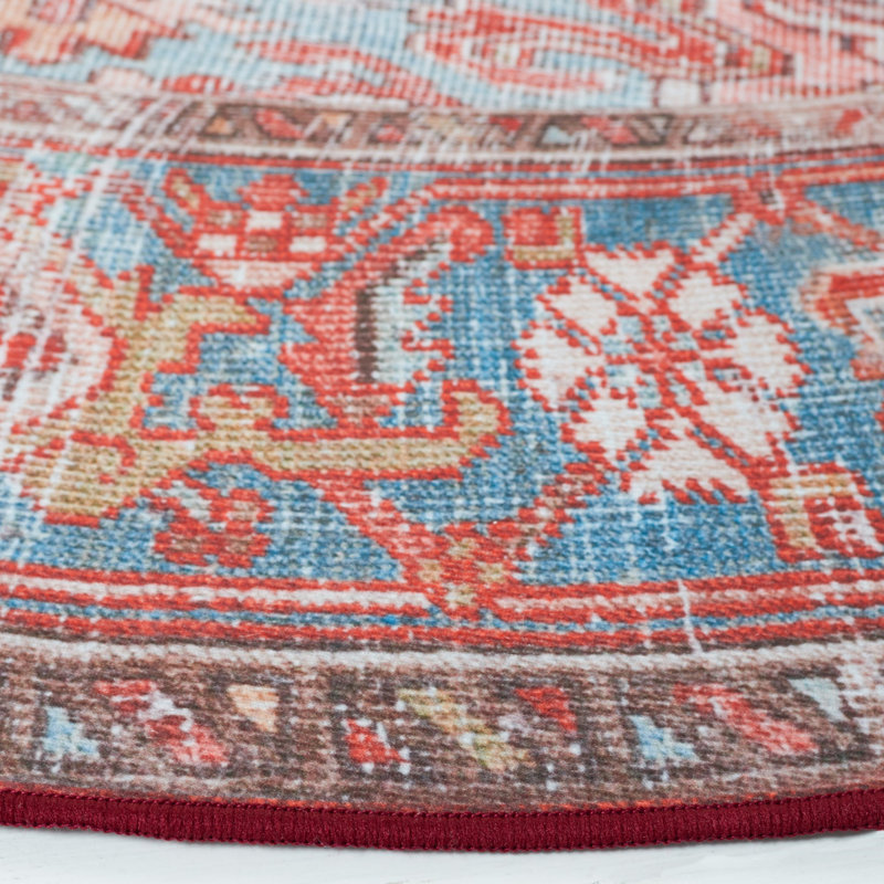 Tucson Performance Machine Washable Oriental Rug, Round 6'