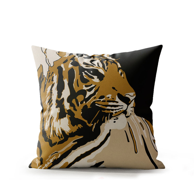 Coussin d'intérieur Leon, Bois de tempête, 16 po x 16 po