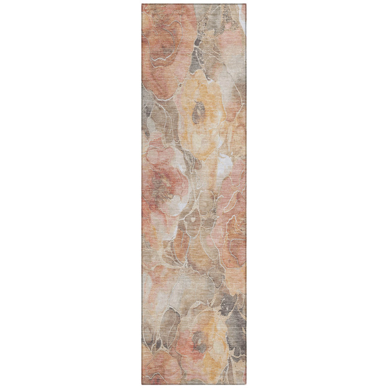Tapis de pêche Xhevrie intérieur / extérieur lavable à la machine, Tapis de couloir 2 pi 3 po x 7 pi 6 po