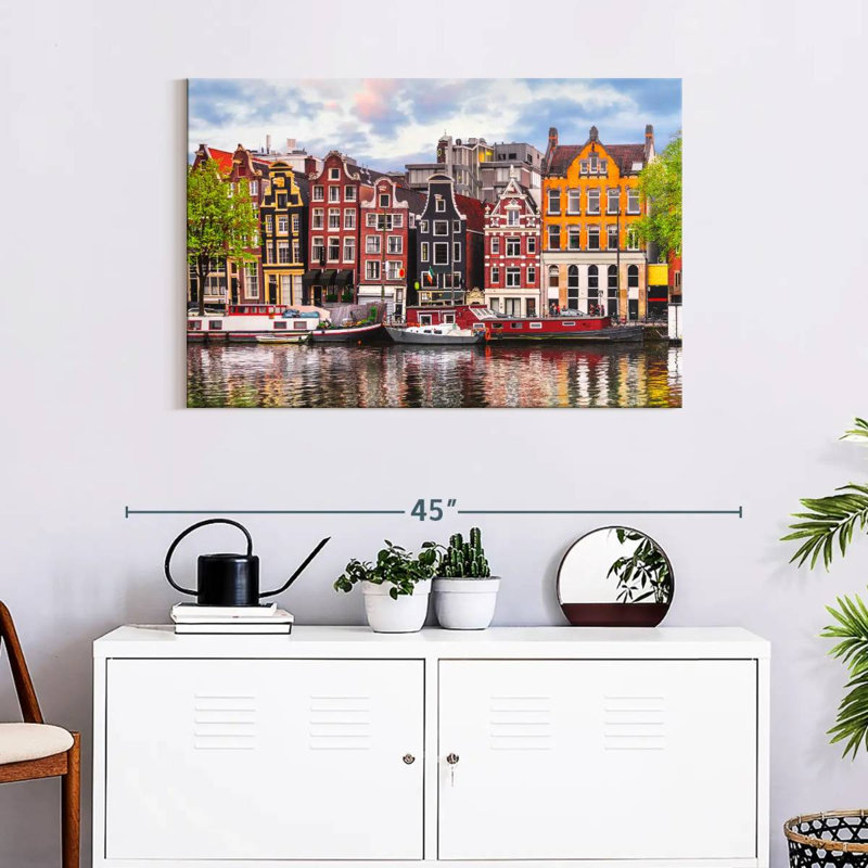 Maisons de canal Nicci Amsterdam, H 24 po x l 36 po