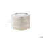 Letian 40cm Wide Square Striped Pouf Ottoman