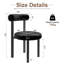 HDHNBA Armless Teddy Fleece Vanity Chair Double Layer Cushion Stable Metal Legs For Indoor Use-1294084658