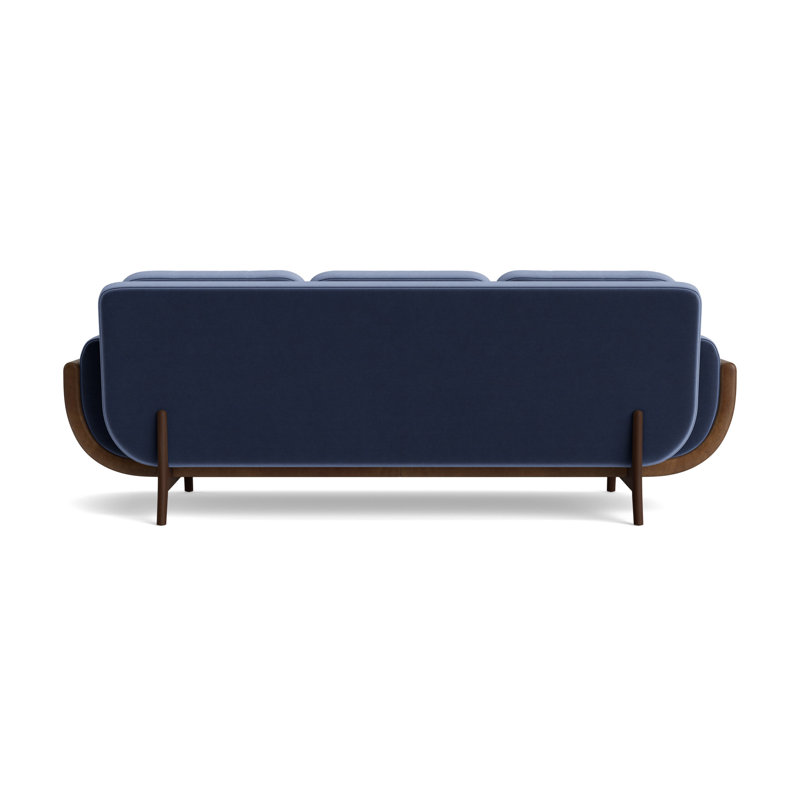 Regatta 90 Sofa, Performance Velvet - Indigo/Bedford - Tobacco, Sienna