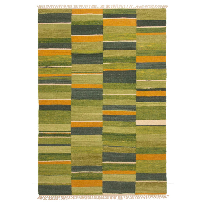Kilim vert 157 cm x 224 cm