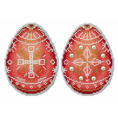 Oeuf de Pâques rouge P-169