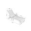 Chaise longue avec table d'appoint, ensemble de chaises longues surdimensionnées 3 pièces avec texture en bois (inclure 2 chaises longues et 1 table)