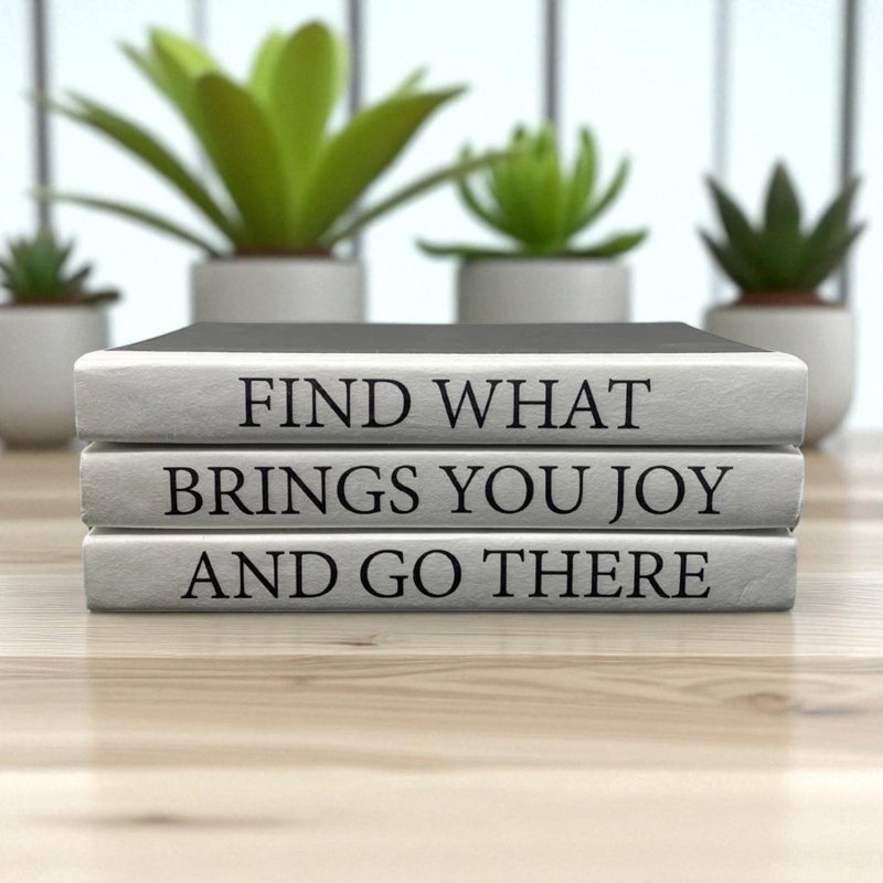 Quote Entertainment Decorative Book