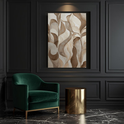 Abstrait aquarelle sur toile grise 62