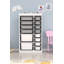 Armoire polyvalente moderne | 100% panneau de particules enduit de mélamine, épaisseur: 0,7 pouce | Comprend de nombreuses tablettes, des pieds en plastique et une conception murale | Parfait pour le bureau à domicile, le salon ou les solutions de rang-928455676-928455653