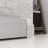 Baseboarders Premium Series Galvanized Steel Easy Slip-on Baseboard Heater Cover Set - White | Heater Cover and Endcaps Included-80971759