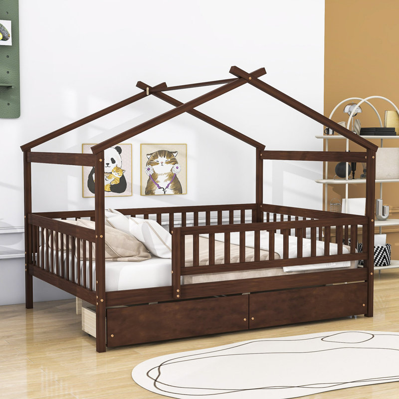 Veyaan Kids Daybed, Full / Double, Walnut