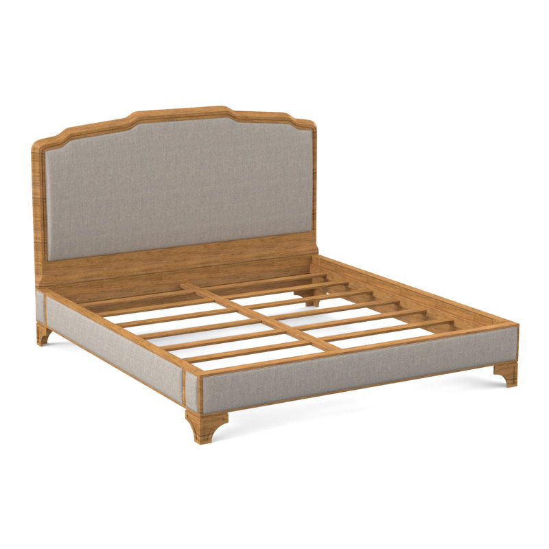 Nova Upholstered Bed, Amber, Elise Harbor 100% Polyester