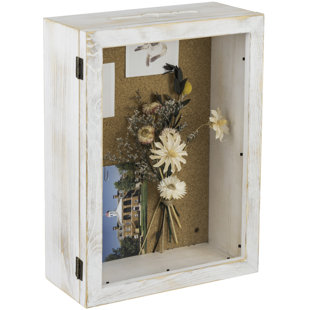 11x14inch Shadow Box Frame Display Case Wooden Picture Frame with Linen  Background and 10 Stick Pins for Home Wedding Awards Memorabilia Medals  Photos Decor