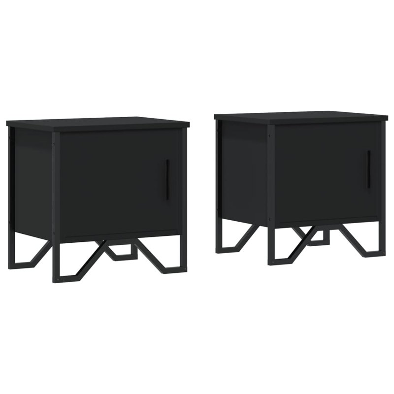 Sebestian 40cm W Metal Bedside Table