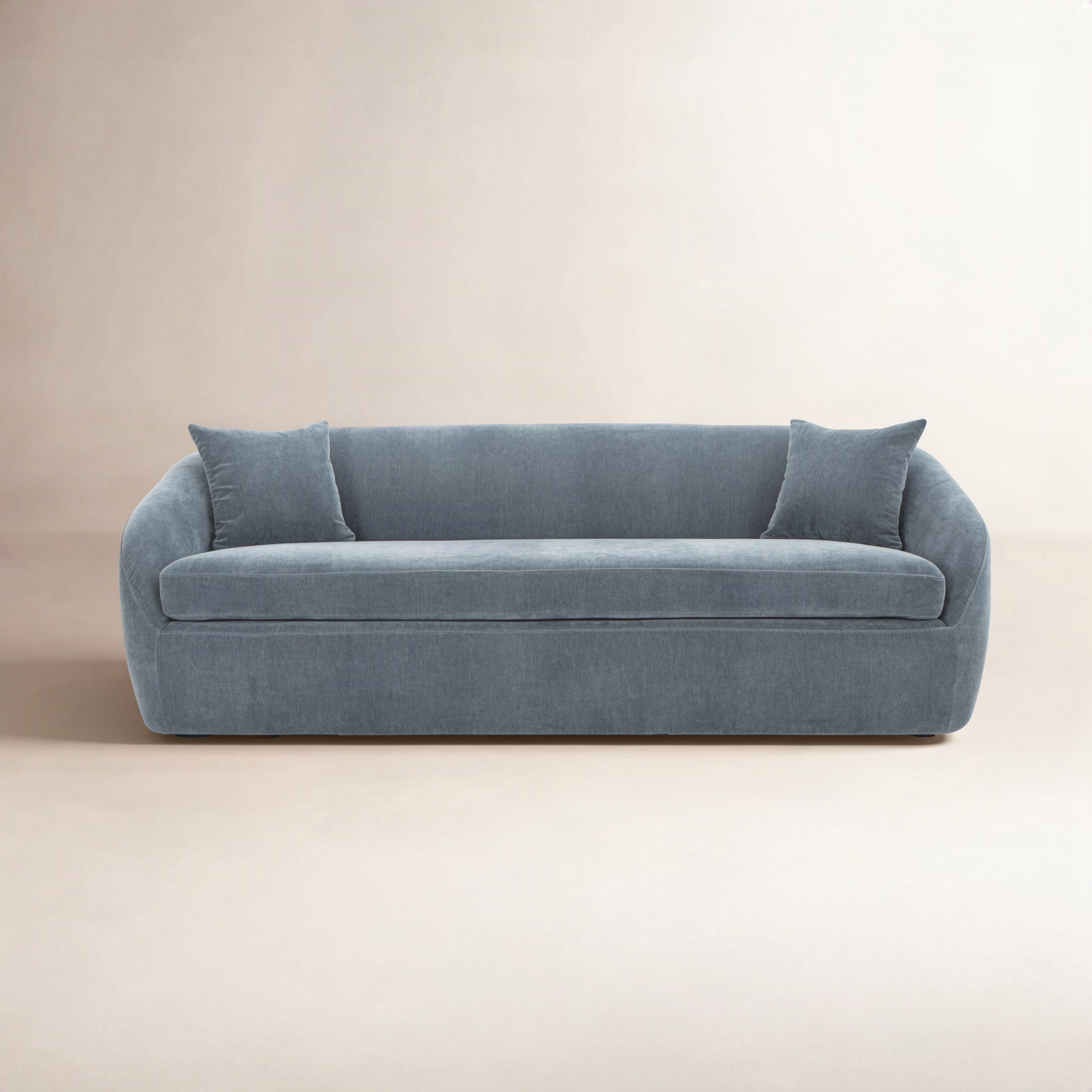 Stargazer 81'' Upholstered Sofa, Blue Performance Chenille