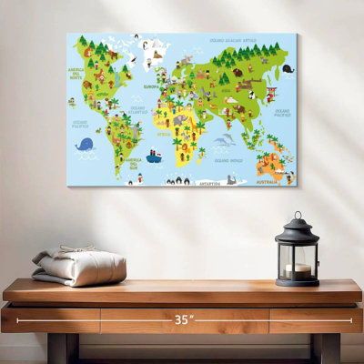 Caricature d'Aliaz sur la carte du monde