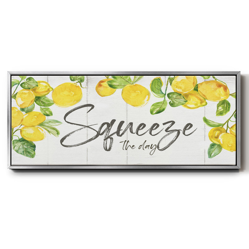 Lemon Squeeze - toile encadrée, H 20 po x l 50 po