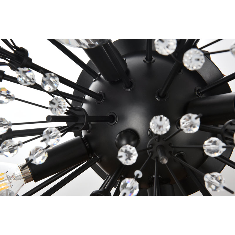 Behrens Flush Mounted Sconce, Black